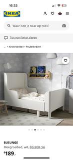 Busunge Ikea meegroei bed incl goede matras zgan, Ophalen of Verzenden, Zo goed als nieuw, Jongetje of Meisje
