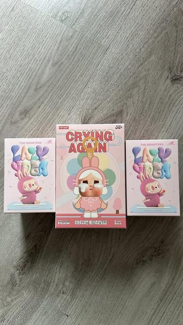 Labubu Popmart - THE MONSTERS Lazy Yoga & CRYBABY Crying beschikbaar voor biedingen