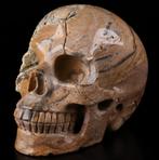Schedel, australian picture jasper , skull. Hand gesneden, Verzamelen, Mineralen en Fossielen, Ophalen of Verzenden, Mineraal