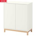 IKEA Eket Onderstel Hout - GEZOCHT, Huis en Inrichting, Ophalen, Zo goed als nieuw, 25 tot 50 cm, 50 tot 100 cm