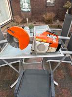 Stihl ts 400 banden/stenen doorslijper., Gebruikt, Cirkelzaag, 70 mm of meer, Ophalen of Verzenden