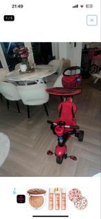 Rode Driewieler met Duwstang, Ophalen of Verzenden, Zo goed als nieuw, Duwstang