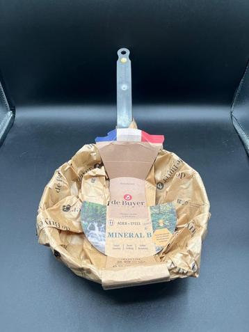DeBuyer Mineral B - Hapjespan - 24 cm  Plaatstaal  PFAS-vrij beschikbaar voor biedingen