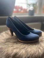Hakken met kurkdetail, Kleding | Dames, Schoenen, Pumps, Blauw, Ophalen of Verzenden, Zo goed als nieuw