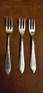 3 verzilverde gebaksvorkjes Zilverstad 90 Sola 100. Ppstuk, Antiek en Kunst, Ophalen of Verzenden