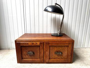 Antieke LADEKAST salontafel bijzettafel tv-meubel eiken 1920 beschikbaar voor biedingen