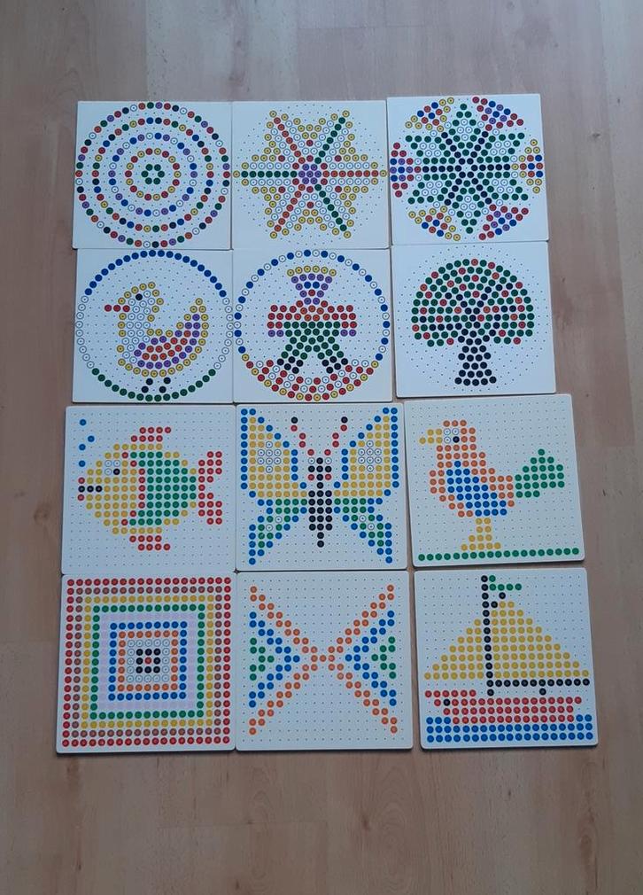Kralenplankvoorbeelden 29 stuks, Kinderen en Baby's, Speelgoed | Educatief en Creatief, Gebruikt, Ophalen of Verzenden
