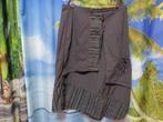 aparte grijze rok asymetrisch mt 46 Modissimo, Kleding | Dames, Verzenden, Maat 46/48 (XL) of groter, Modissimo, Grijs