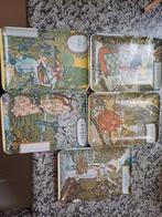 Set van 5 Art Nouveau Schalen - Maanden, Overige materialen, Gebruikt, Schaal, Ophalen of Verzenden