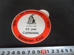 sticker someren-eind carnaval de plattevonder 22 jaar 1978, Ophalen, Zo goed als nieuw