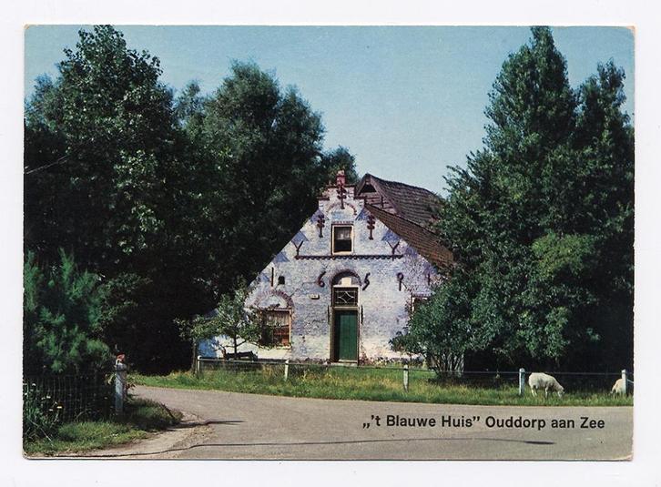 " 't Blauwe Huis" - Ouddorp aan Zee, Verzamelen, Ansichtkaarten | Nederland, Gelopen, Zuid-Holland, 1960 tot 1980, Ophalen of Verzenden