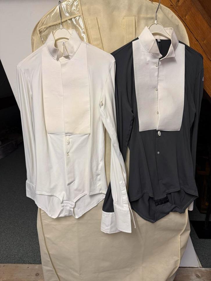 Sapiel Dansbody's Heren - Maat 39, Kleding | Heren, Overhemden, Zo goed als nieuw, Halswijdte 39/40 (M), Wit, Ophalen of Verzenden