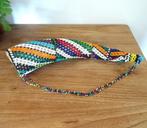 Zuid Afrika. Zulu, Ndebele Art. Hand beaded horn, Verzenden