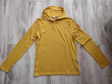 Prachtige gele trui, longsleeve met knoopjes van Sanne, S. beschikbaar voor biedingen
