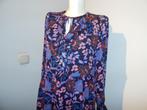 Marccain beeldschone jurk bloemen print ruches ZGAN 38, Maat 38/40 (M), Zo goed als nieuw, Knielengte, Marccain