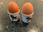 Twee Eierdopjes met Hondjes, Ophalen of Verzenden, Zo goed als nieuw
