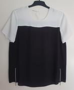 Dames Blouseshirt zwart/creme, Verzenden, Zwart, Maat 42/44 (L), Zo goed als nieuw