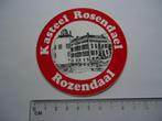sticker oud Rozendaal gelderland kasteel rosendael slot jach, Verzamelen, Stickers, Verzenden, Zo goed als nieuw