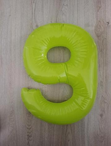 Opblaascijfer 9 of 6 grote groen cijfer nummer versiering beschikbaar voor biedingen