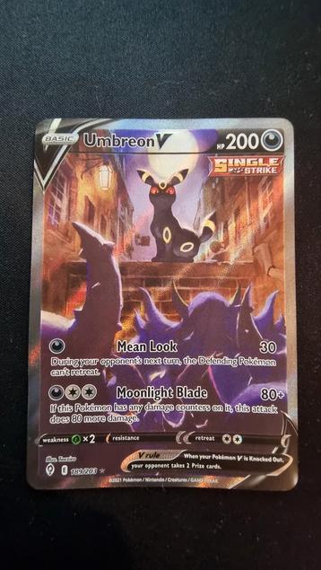 Umbreon alternate art V 189/203 beschikbaar voor biedingen
