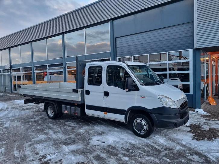 Iveco Daily 40C15 3.0D Open laadbak DC 7 pers GVW 3500 KG, Auto's, Bestelauto's, Bedrijf, Te koop, ABS, Boordcomputer, Centrale vergrendeling