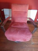 Mooie rode draai fauteuille, geborsteld staal, Ophalen, Gebruikt