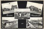 Maasbracht - Gemeentehuis/Schippersbeurs/Haven/Sluis, Verzamelen, Ansichtkaarten | Nederland, Verzenden, 1940 tot 1960, Gelopen