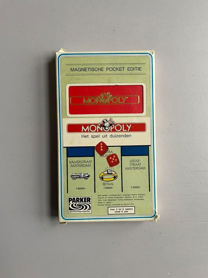 Monopoly Magnetische Pocket Editie, Hobby en Vrije tijd, Gezelschapsspellen | Bordspellen, Zo goed als nieuw, Een of twee spelers