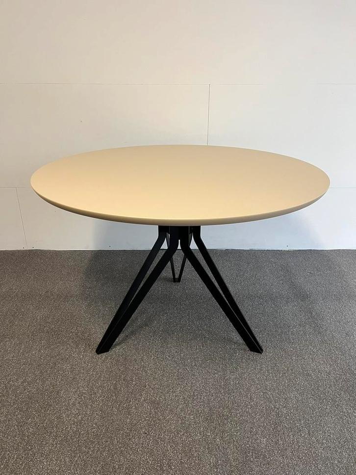 Ronde eettafel Fenix Beige Luxor 120cm, Huis en Inrichting, Tafels | Eettafels, Nieuw, 100 tot 150 cm, 100 tot 150 cm, Vier personen