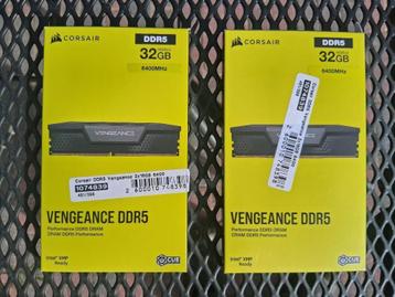 Corsair vengeance DDR5 2x 32G ram geheugen beschikbaar voor biedingen