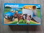 Country voertuig met paardentrailer, Kinderen en Baby's, Speelgoed | Playmobil, Ophalen of Verzenden, Zo goed als nieuw