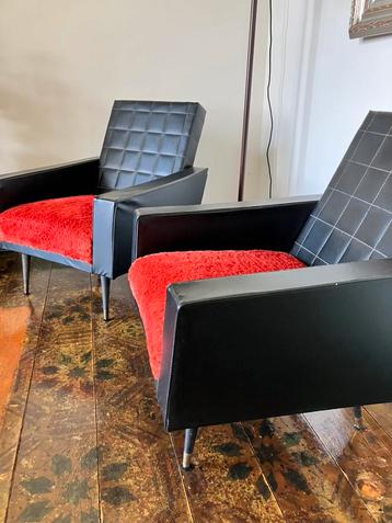 2 vintage fauteuiltjes Amsterdamse stijl beschikbaar voor biedingen