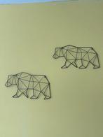 Wanddecoratie - Geometrische Beren Set, Ophalen, Zo goed als nieuw