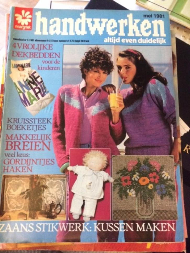 margriet handwerken mei 1981 (later steek), Boeken, Tijdschriften en Kranten, Gelezen, Damesbladen, Ophalen of Verzenden