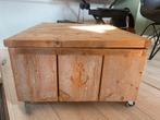 Handgemaakte Houten Opbergtafel met Ankerdetails, Huis en Inrichting, Woonaccessoires | Kisten, Ophalen, Zo goed als nieuw, Minder dan 50 cm