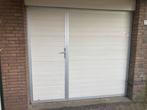Garage deur dubbel met loopdeur, 215 cm of meer, Gebruikt, 120 cm of meer, Metaal