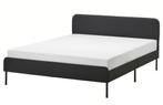 Zwart bed Ikea 140x200, Huis en Inrichting, Slaapkamer | Boxsprings, Ophalen, Zwart, Tweepersoons, 140 cm