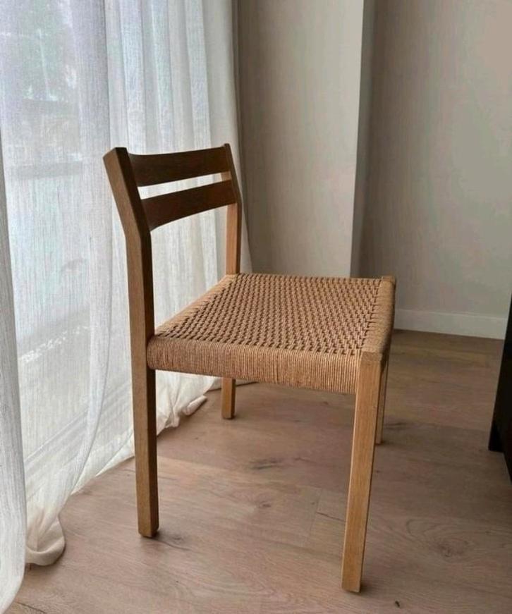 JH Møller model 401! Set van drie! MOETEN WEG!, Huis en Inrichting, Stoelen, Zo goed als nieuw, Vijf, Zes of meer stoelen, Bruin