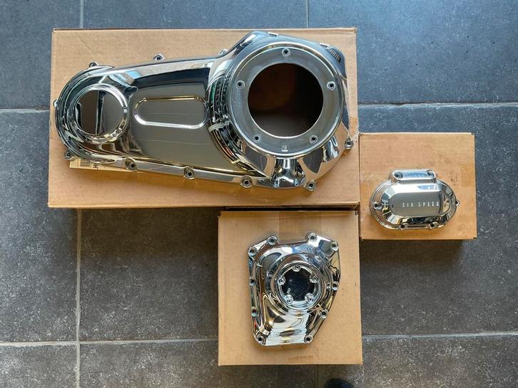 Harley Softail/Dyna Chrome Primary/Cam/Versnellingsbak Cover, Motoren, Onderdelen | Harley-Davidson, Ophalen