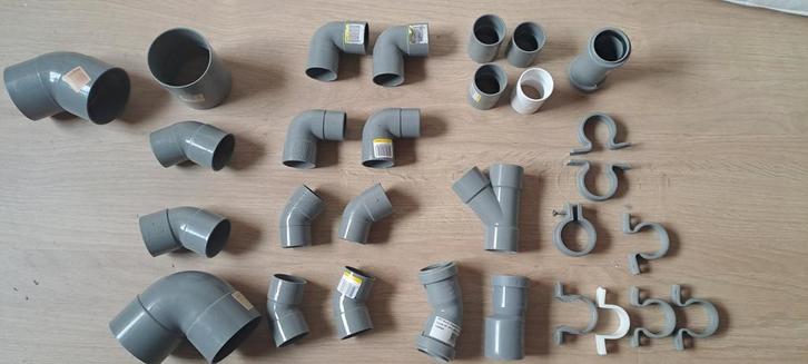 Div. Afvoer hulpstukken, Doe-het-zelf en Verbouw, Buizen en Afvoer, Zo goed als nieuw, Afvoer, Pvc, Minder dan 2 meter, 80 mm of meer