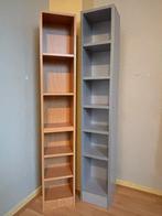 2 CD kastjes: grijs en beukenhout, Ophalen, Met plank(en), Minder dan 50 cm, Gebruikt