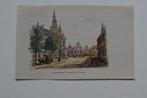FRANEKER FRJENTSJER STADHUIS Houtgravure FRIESLAND 1881 GX8, Antiek en Kunst, Kunst | Etsen en Gravures, Verzenden