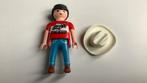 Playmobil man jongen cowboy uit set met pick-up auto, Ophalen, Zo goed als nieuw