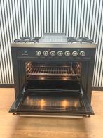 Luxe Boretti Fornuis 5 pits met Frytop multifunctioneel 90cm, Witgoed en Apparatuur, Fornello Esperta, Ophalen of Verzenden, Zo goed als nieuw