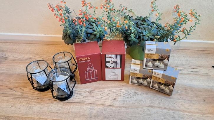 Ikea Lantaarns en LED Kaarsen nieuw, Verzamelen, Poppenhuizen en Toebehoren, Nieuw, Decoratie, Ophalen of Verzenden