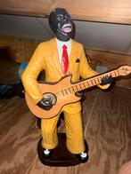 Vintage Muzikant Beeld met Gitaar - 90cm, Ophalen of Verzenden