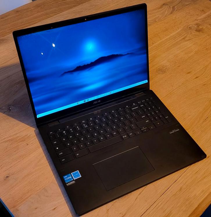 ASUS Chromebook Plus Flip, Computers en Software, Chromebooks, Zo goed als nieuw, 16 inch of meer, 16 GB, 128 GB, Qwerty, Touchscreen