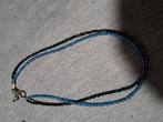 Kralen ketting blauw, Ophalen of Verzenden, Zo goed als nieuw, Blauw, Overige materialen