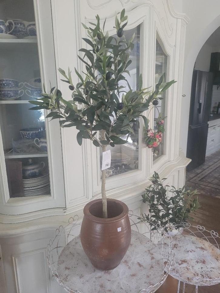 Nieuwe kunst olijfboompjes p/st 39.95 Clayre & Eef, Huis en Inrichting, Woonaccessoires | Kunstplanten en Kunstbloemen, Nieuw