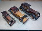 Houten Nostalgische Auto's - Set van 3, Antiek en Kunst, Antiek | Speelgoed, Ophalen